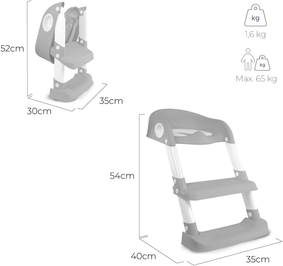 Mobiclinic® kids, Toilettensitz kinder, Modell lala, Europäische marke, Kindertoilettensitz mit trep