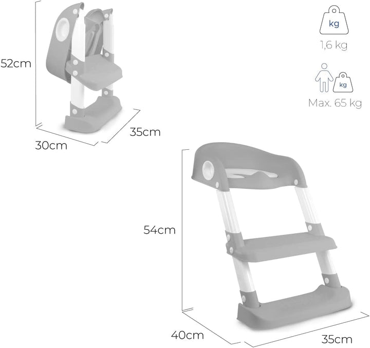 Mobiclinic® kids, Toilettensitz kinder, Modell lala, Europäische marke, Kindertoilettensitz mit trep