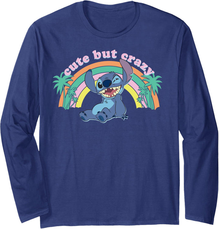 Disney Lilo & Stitch Cute But Crazy Stitch Langarmshirt