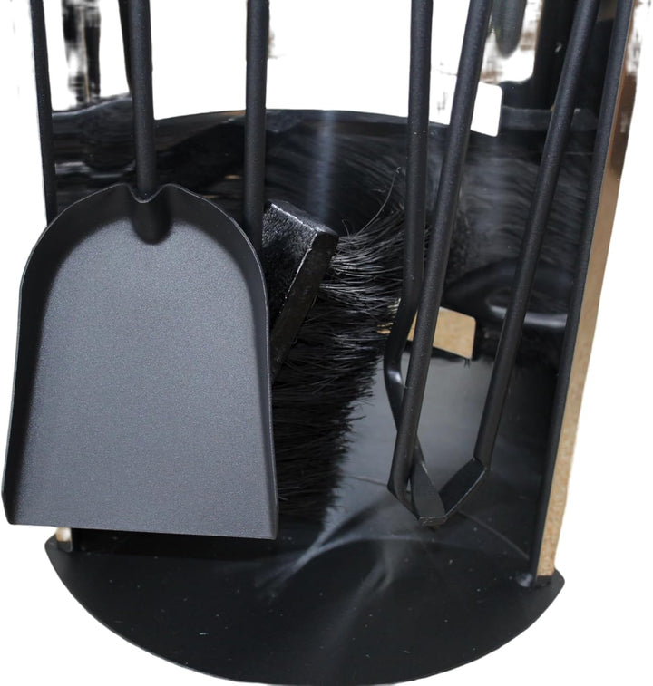 5 tlg. Kaminbesteck Edelstahl Kamingarnitur Kaminwerkzeug Ofen Besteck Kaminset (Typ 2), Typ 2