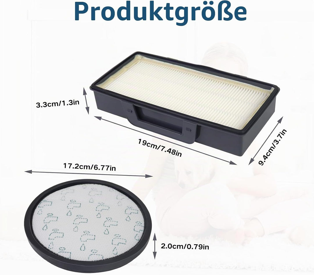 2 Stück Filter für Rowenta X-Trem Power Cyclonic RO69xx und RO72xx Serie,RO6941EA,RO6963EA, RO6921EA