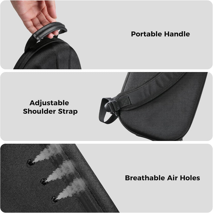 ProCase Baseball Cap Organizer Kappen Reise Case Hat Carrier Aufbewahrungstasche für 6-7 Caps Huthal