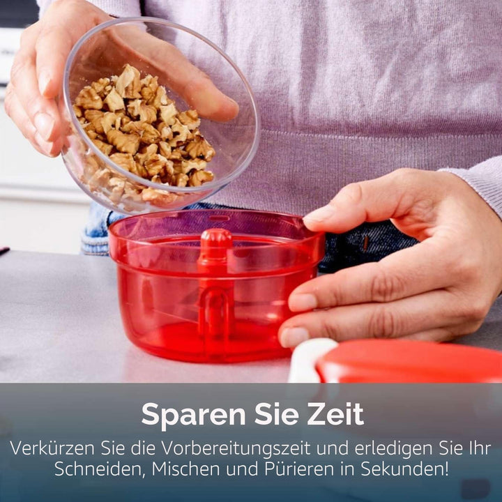 Tupperware SuperSonic Zerkleinerer Mini, 300 ml Fassungsvermögen, manuelle Küchenmaschine – Küchenhe