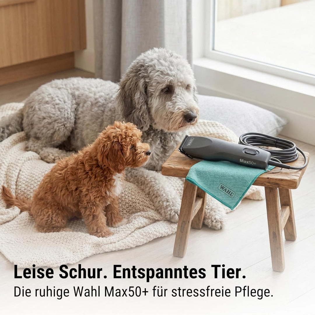 Agrarzone Edition Hunde Schermaschine Moser Max 50 mit Aufsteckkamm-Set | Tierhaarschneider für die