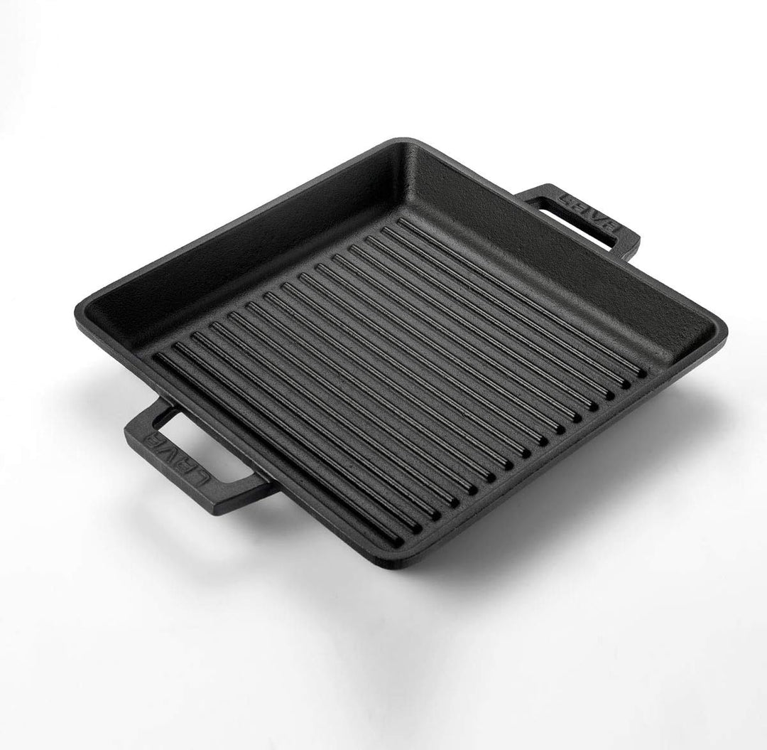 TAFELGRILLPAN M/2 GREPEN 260X260 MM LVECOGT2626T2 MATT BLACK