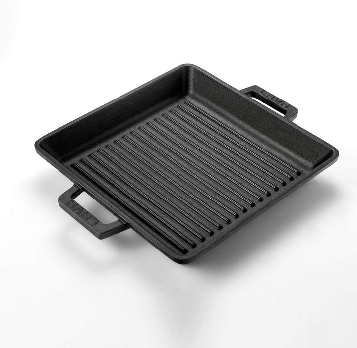 TAFELGRILLPAN M/2 GREPEN 260X260 MM LVECOGT2626T2 MATT BLACK
