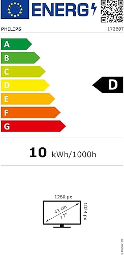 Philips 172B9T - 17 Zoll Touch Monitor, höhenverstellbar (1280x1024, 60 Hz, VGA, DVI, HDMI, DisplayP
