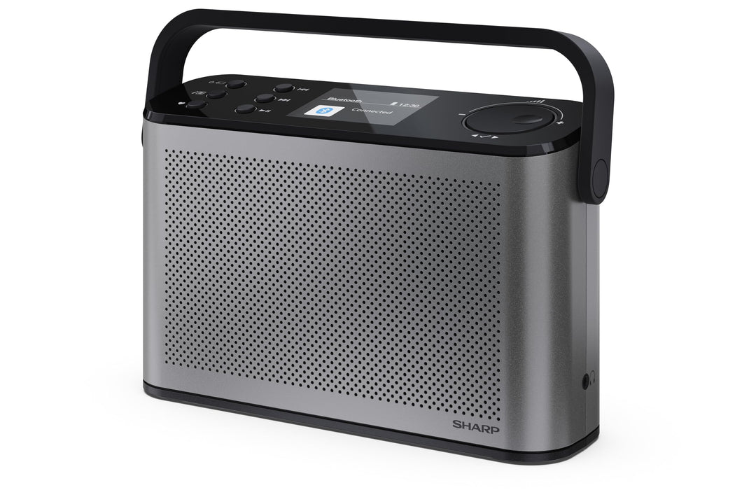 SHARP DR-P540(GY) Osaka Tragbares Digitalradio – DAB+/FM, Bluetooth 5.3, BestTune-Technologie, 120 R