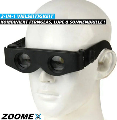 ZOOMEX Fernglasbrille Fernglas Brille Lupe Verstellbar Teleskop Angeln