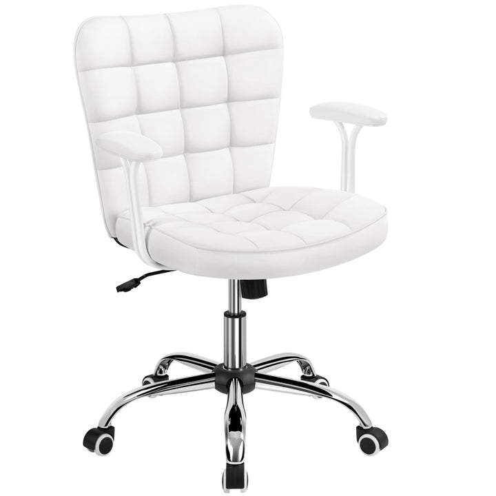 Yaheetech Bürostuhl Ergonomischer Schreibtischstuhl Bürosessel Arbeitsstuhl, Drehstuhl mit Weichen A
