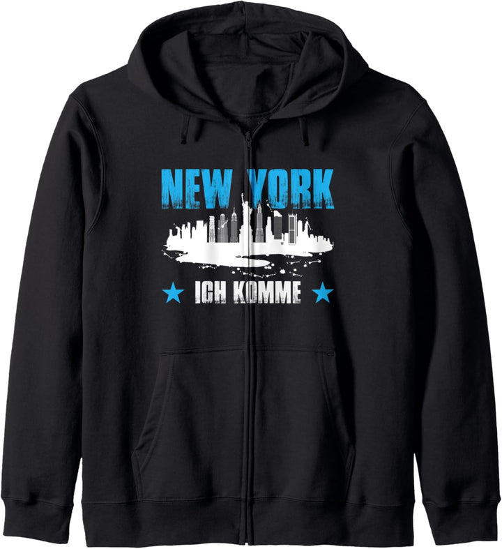 New York ich komme USA New York Kapuzenjacke