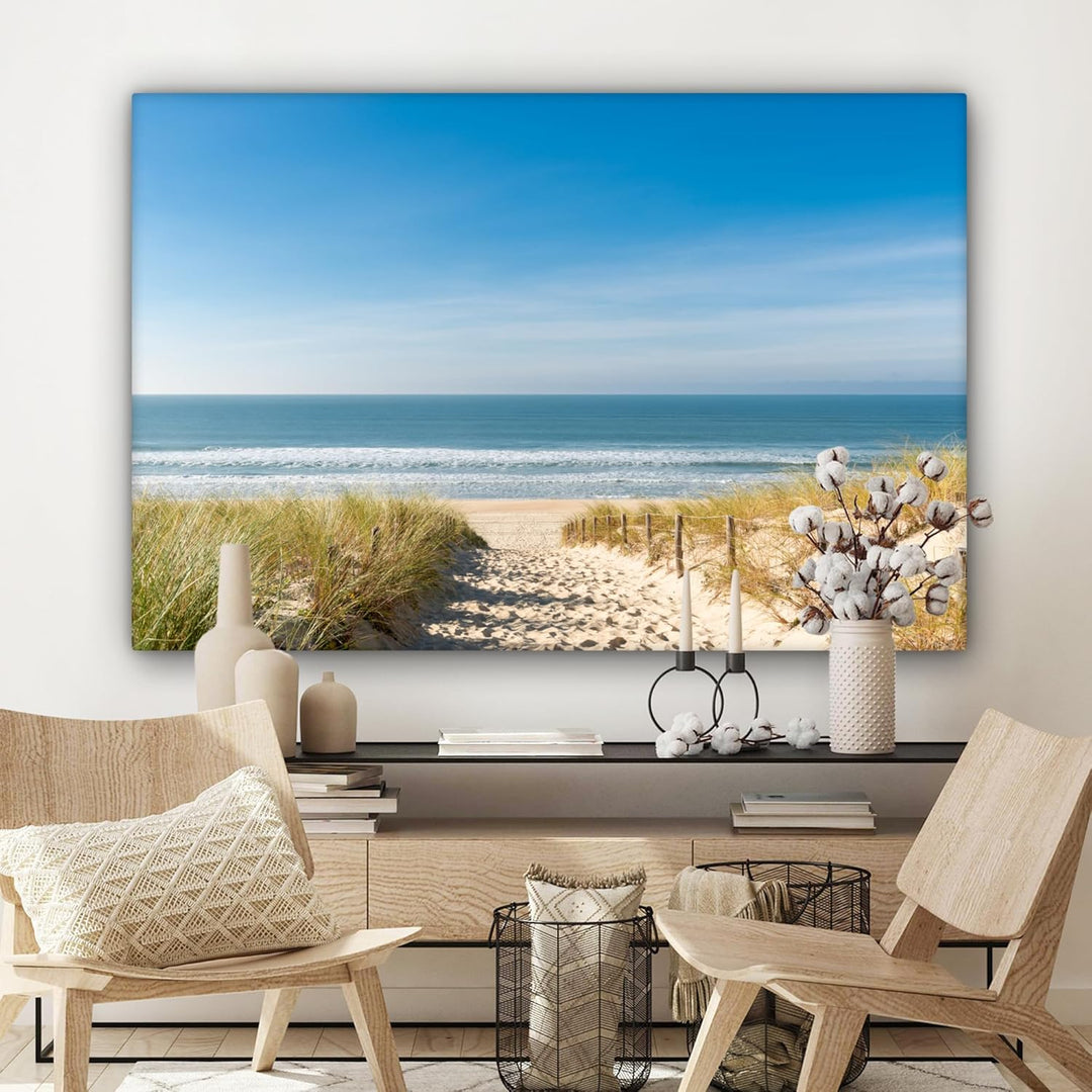 MuchoWow© Bild auf Leinwand Gross 120x80 cm XXL Schlafzimmer Bilder Wand Deko Wohnzimmer Modern Wand