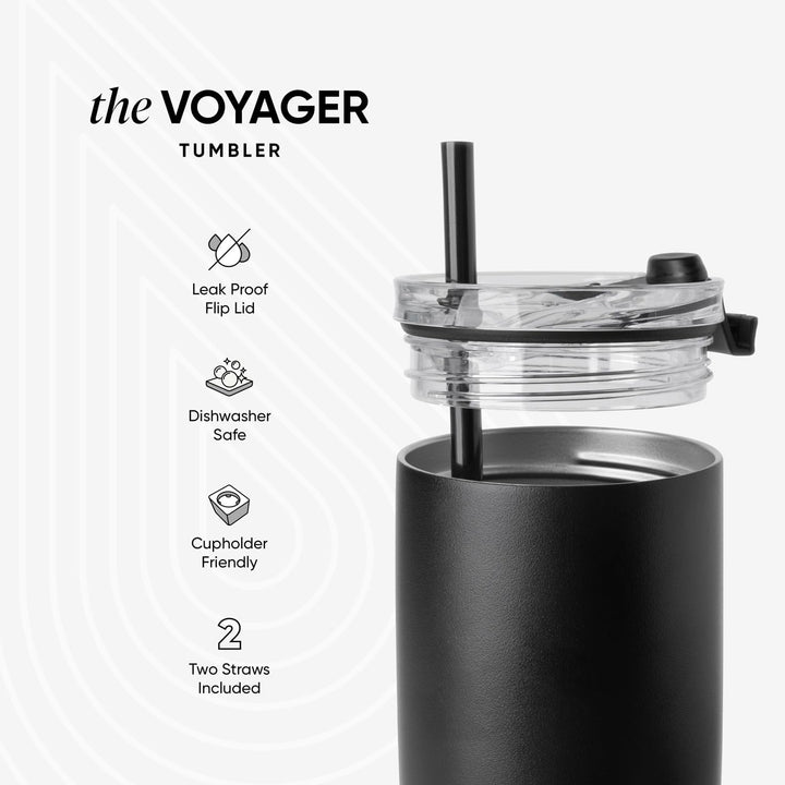 Simple Modern Reisebecher für Kaffee Trinkbecher Becher mit Klappdeckel | Isolierter EdelstahlEiskaf