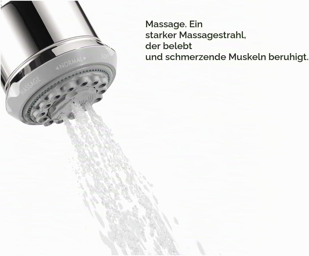 Hansgrohe HG28496001 Clubmaster Showerhead, Chrome, 4.02 x 3.54 x 3.54 inches, Chrome