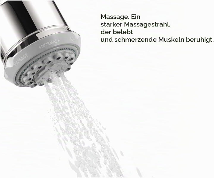 Hansgrohe HG28496001 Clubmaster Showerhead, Chrome, 4.02 x 3.54 x 3.54 inches, Chrome
