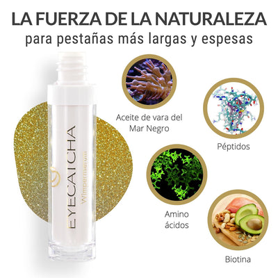 EYECATCHA Wimpernserum hormonfrei - mit Black Sea Rod Oil – Wimpern Booster für lange Wimpern, Wimpe