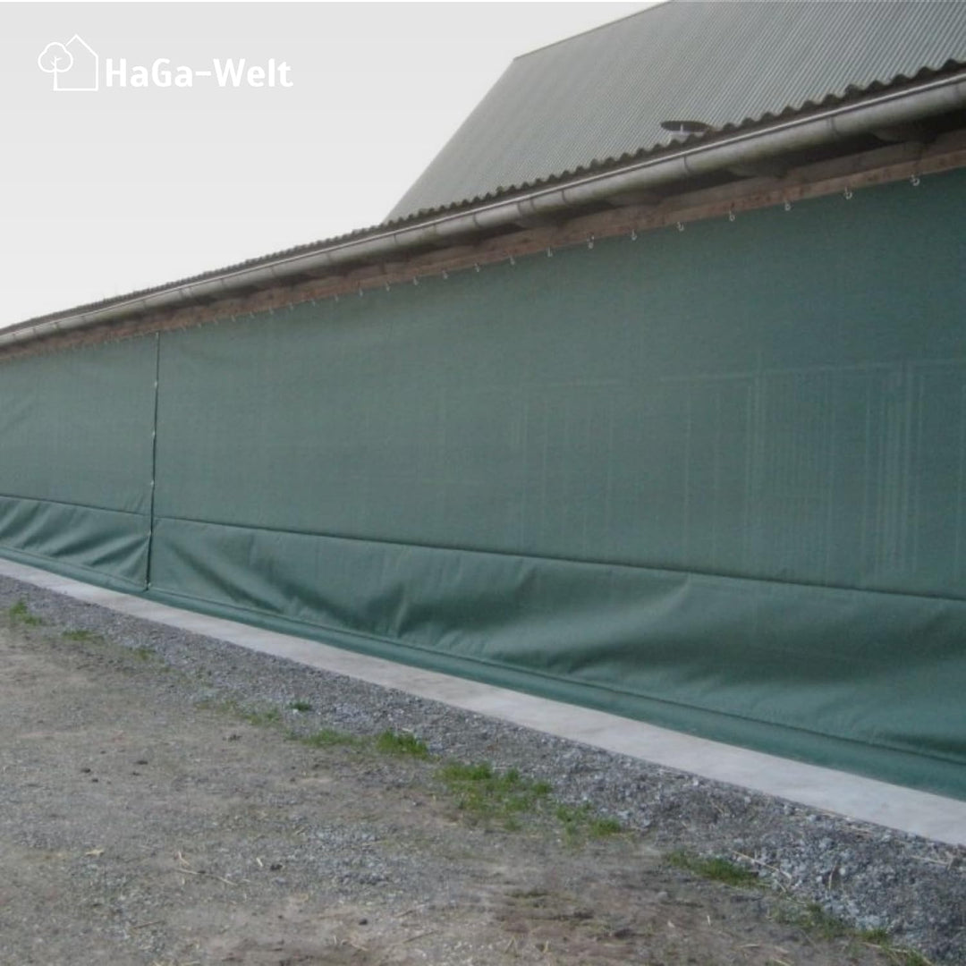 HaGa® Zaunblende 0,9m x 10m - 85% Schattierwirkung in grün - effektiver Sichtschutz für Zaun und Ter
