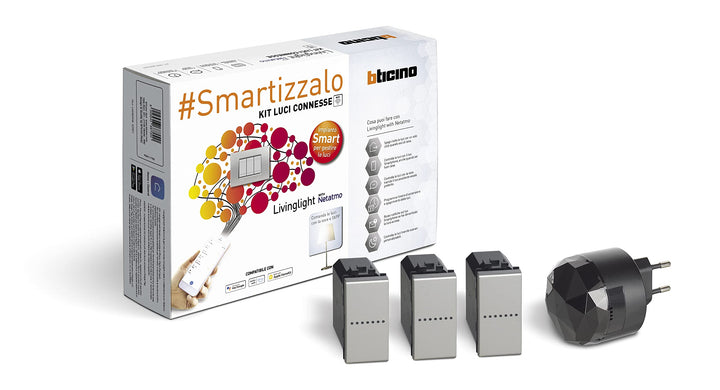 Bticino Livinglight Smart SNT3601KIT Beleuchtungsset zum Ein- und Ausschalten der Lichter per App od