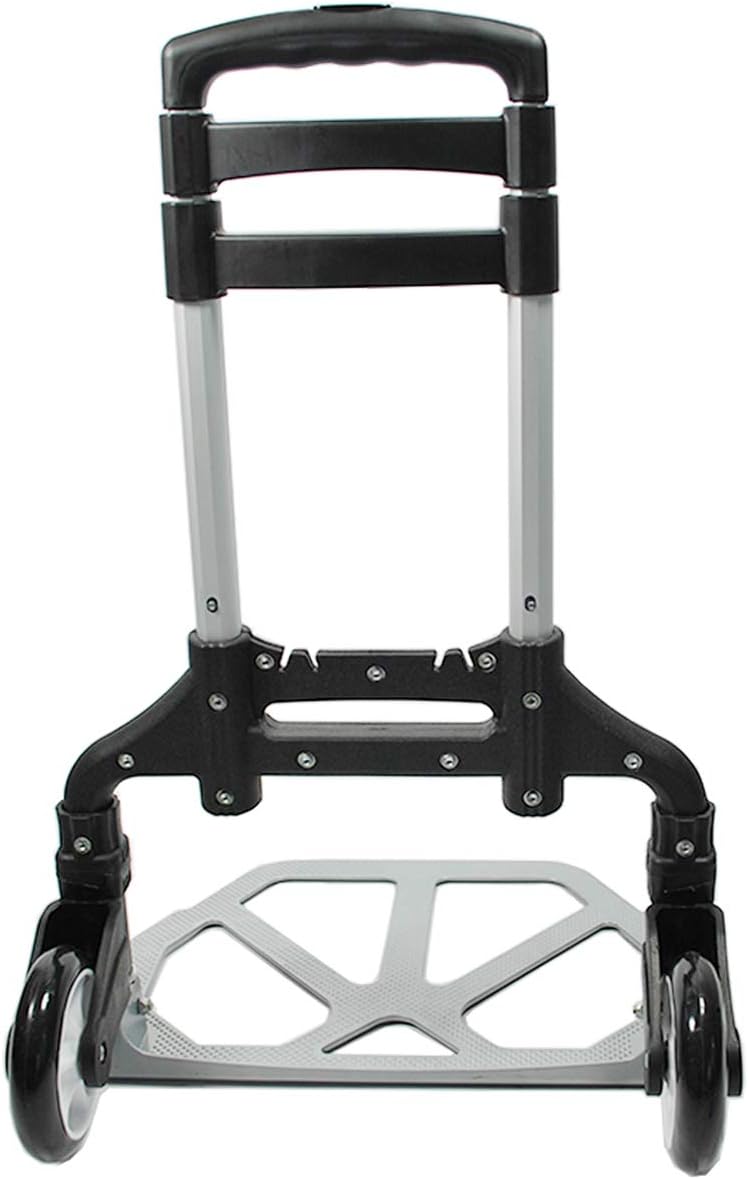 HELO Alu Transportkarre Sackkarre klappbar (EIN-Knopf Bedienung), Handkarre bis 85 kg belastbar bei