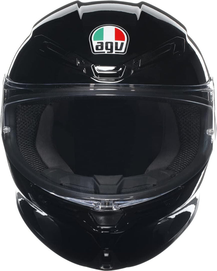 K6 S AGV E2206 MPLK, Full-face Motorcycle Helmet Schwarz XS, Schwarz XS