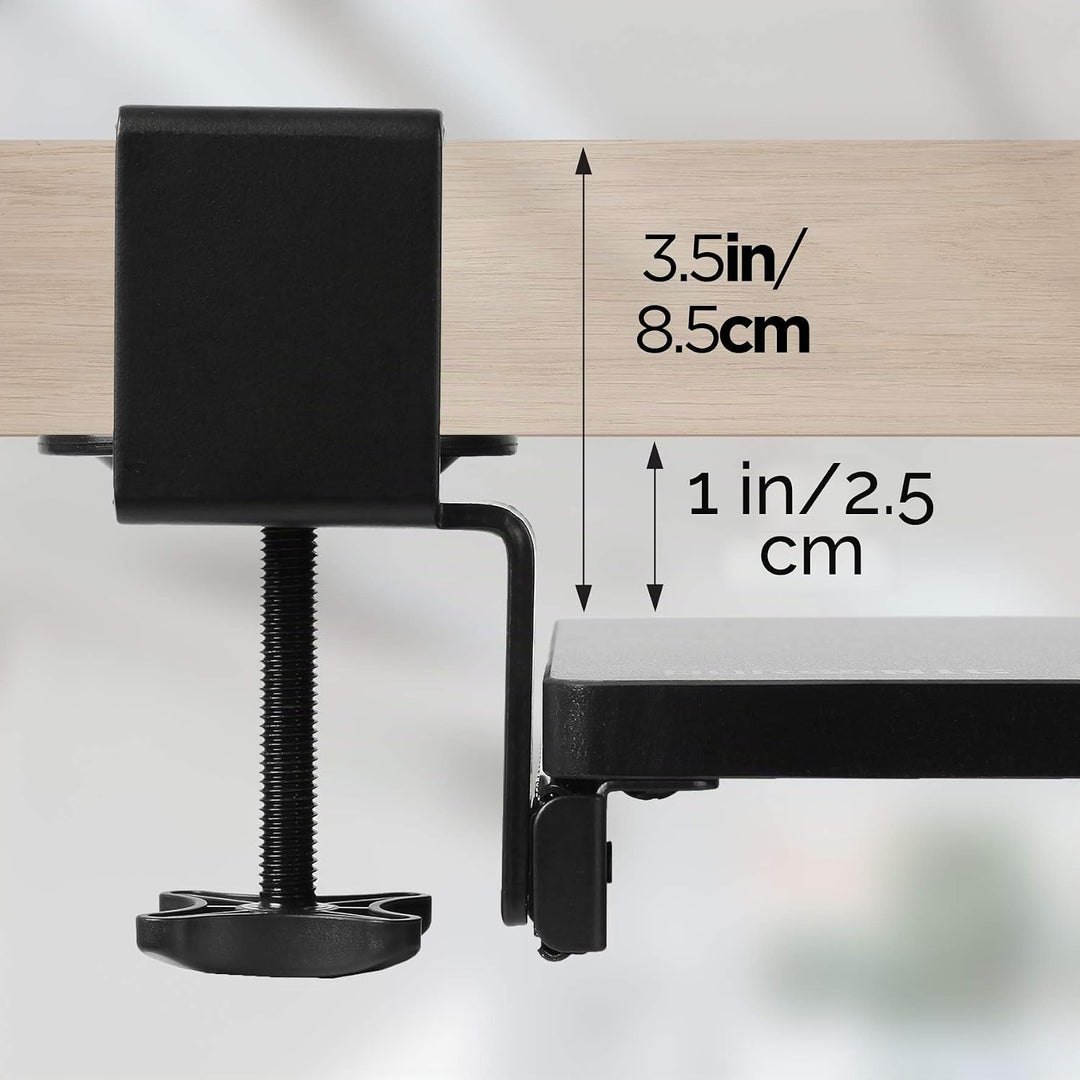 Duronic DKTPX2 Tastaturschubladen und -plattform | Schublade unter dem Schreibtisch für Tastatur und
