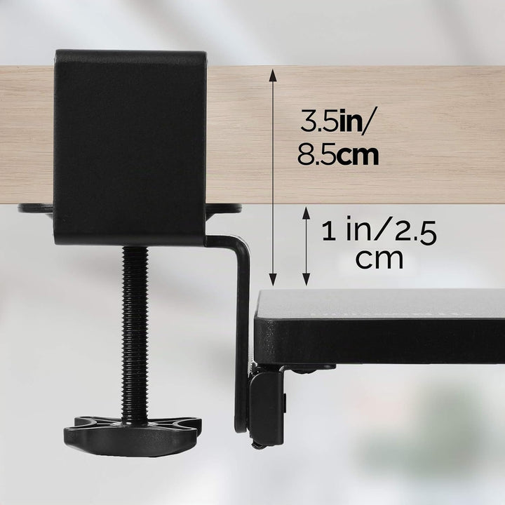 Duronic DKTPX2 Tastaturschubladen und -plattform | Schublade unter dem Schreibtisch für Tastatur und