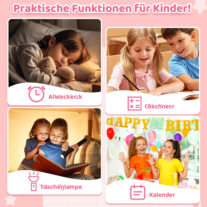 4G Kinderhandy Spielzeug mit Dual Kamera Kinderkamera 2.8 Inch Touchscreen Kindertelefon Lerntelefon