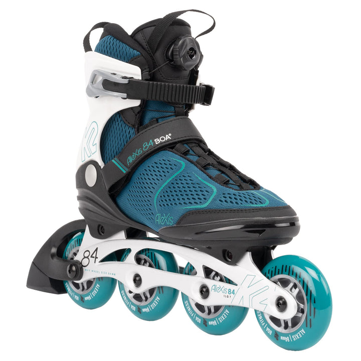 K2 Damen Alexis 84 Boa Inline Skates EU: 40.5 (UK: 7 / US: 9.5) teal - white, EU: 40.5 (UK: 7 / US: