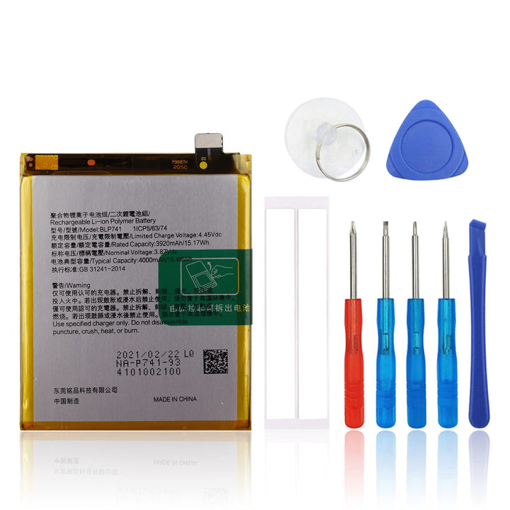 SwarKing Ersatz Akku Kompatibel mit realme X2 BLP741 with Toolkit