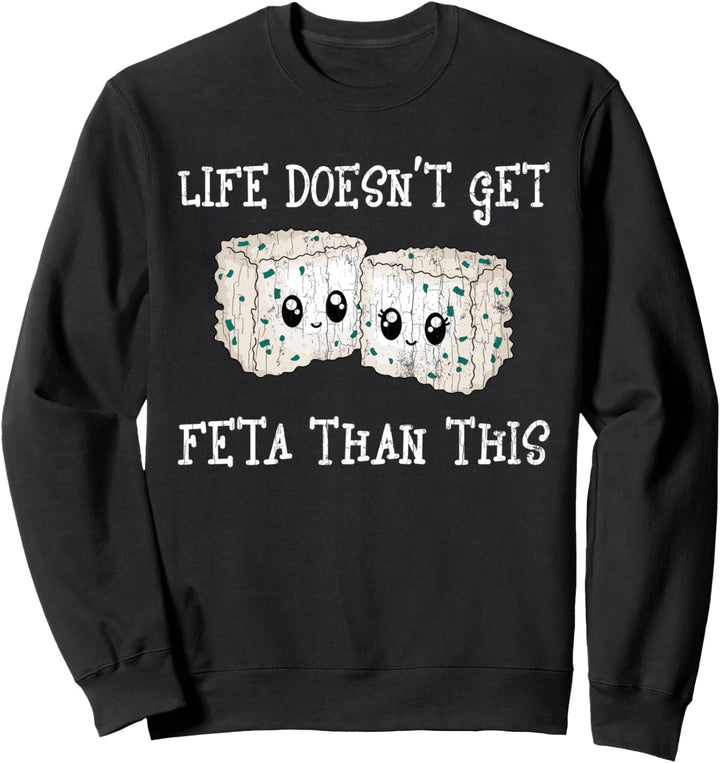 Lustiges süsses Käse Design für Ihn Ihr Valentinstag Sweatshirt