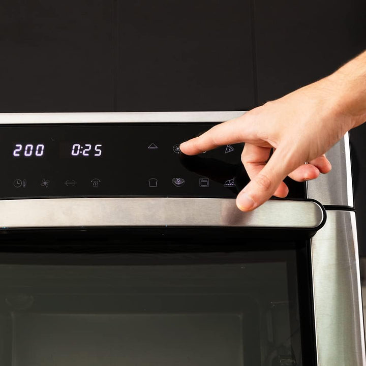 Cecotec Heissluftfritteuse Ofen Bake&Fry 3000 Touch Steel. 1600 W, 30 Liter, Konvektion, Touchscreen