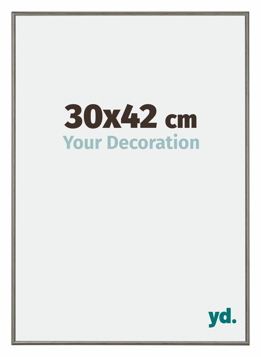 yd. Your Decoration - Bilderrahmen 30x42 cm - Bilderrahmen aus Aluminium mit Acrylglas - Antireflex