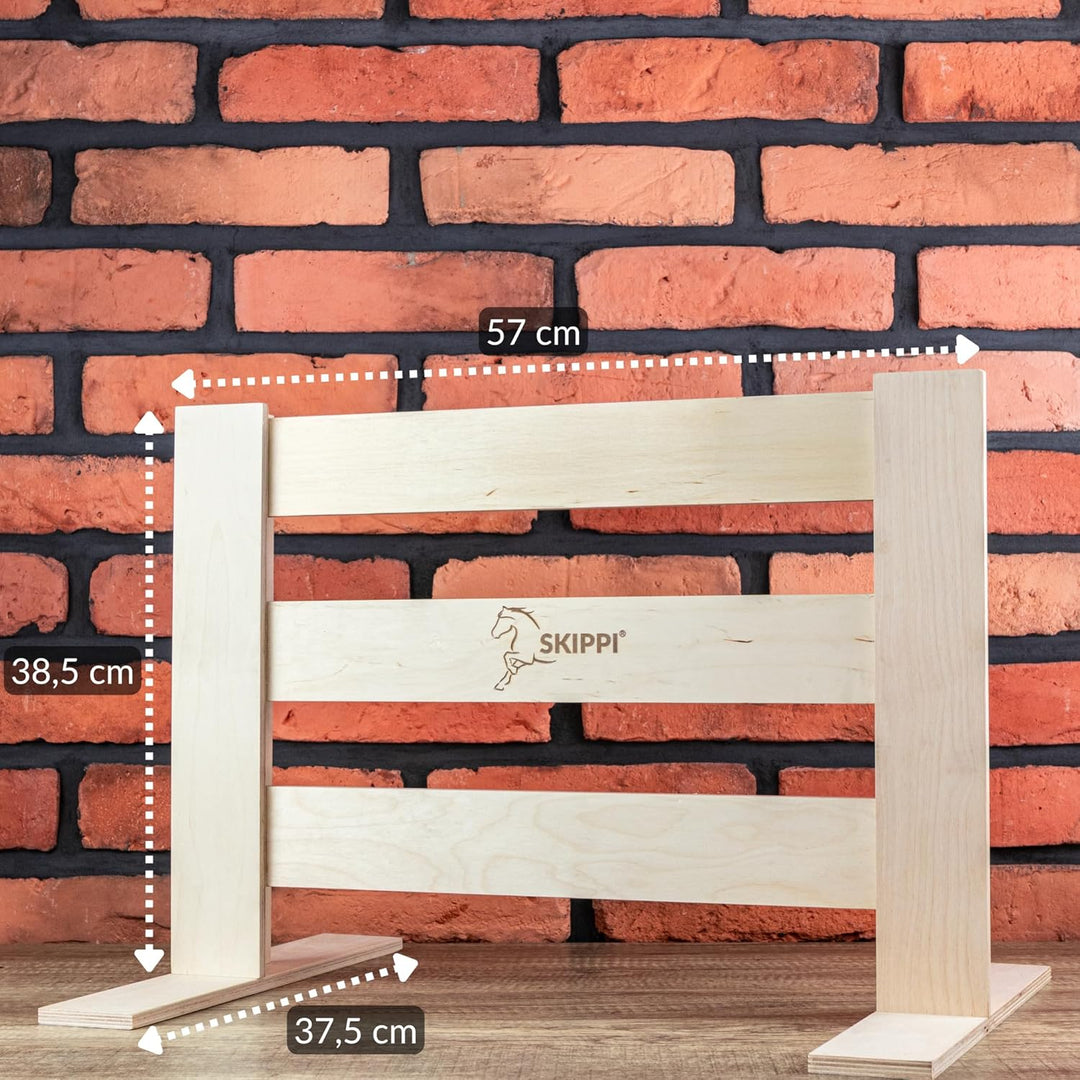 SKIPPI Hobby Horse Paddock für 3 Pferde, Hobby Horse Stall, Pferdestall, Box