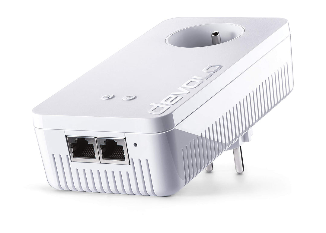Devolo dLAN Netzwerk-Stecker weiss 1200 Mb/s Avec Prise Gigogne Zusatzmodul (1x) 1200 Mb/s 2 ports G