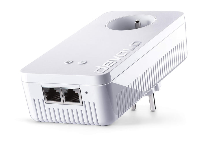 Devolo dLAN Netzwerk-Stecker weiss 1200 Mb/s Avec Prise Gigogne Zusatzmodul (1x) 1200 Mb/s 2 ports G