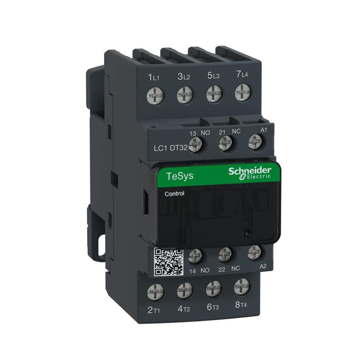Schneider Electric - Tesys, Leistungsschütz, 4 poltig, 32A, AC1, 230V, 50/60HZ 1S 1Ö, Spule - LC1DT3