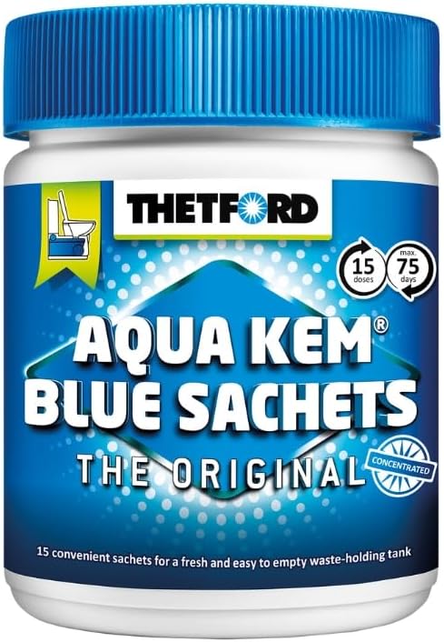 Thetford 6 x Aqua Kem Blue Flaschen, 15 Stück