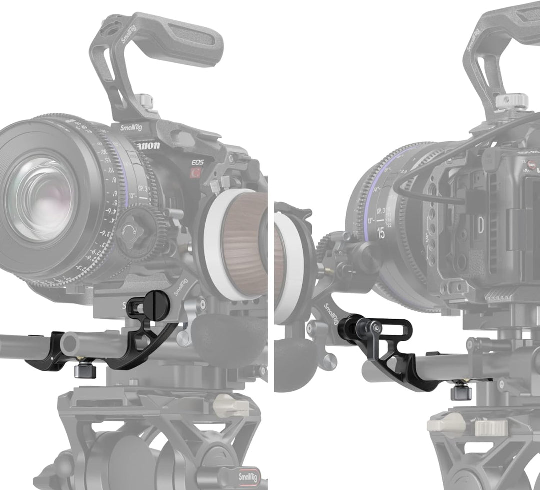 SMALLRIG 15mm Stangenklemme, Installiert und Gelöst von Oben mit Einstellbarem Abstand, Unterstützt