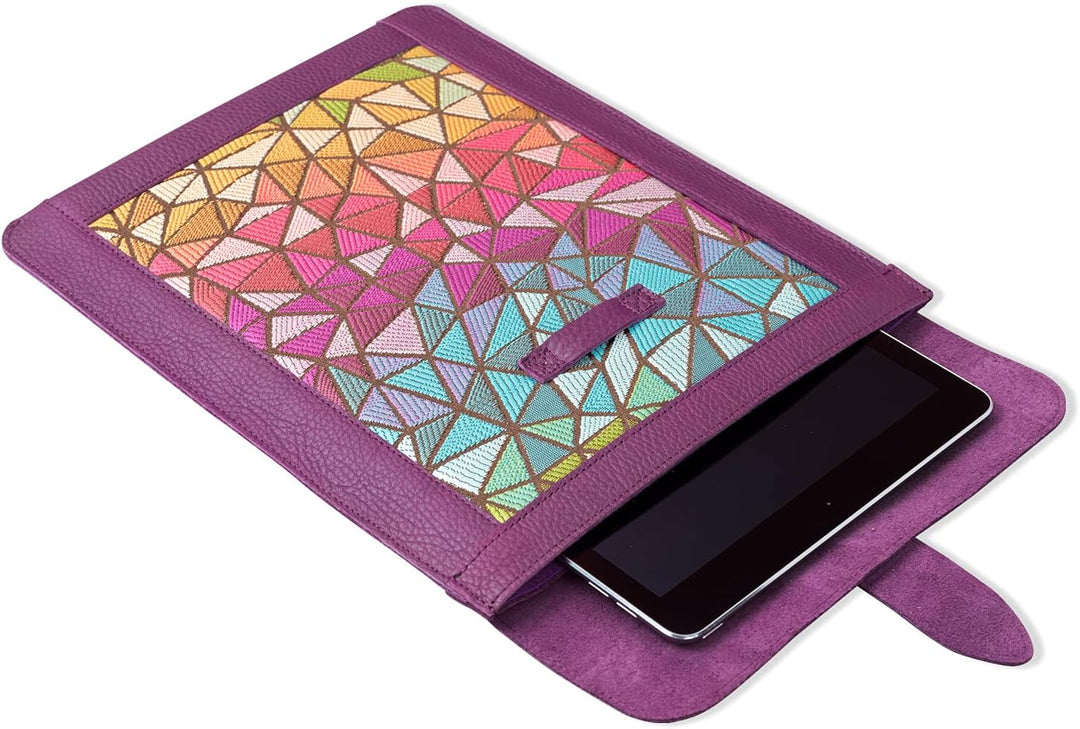 LONDO Echtleder-Ärmeltasche für Ipad - Small Purple Small, Purple Small