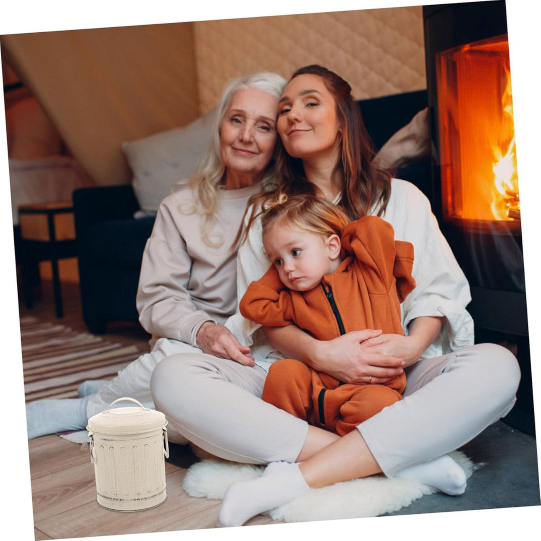 Garneck Stabiler Ascheeimer Aus Metall Mit Deckel Aufbewahrung Von Asche Für Den Hausgebrauch Für Ka