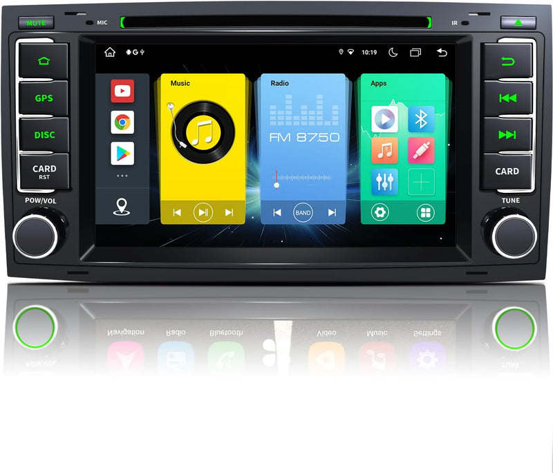 Autoradio für VW T5 Multivan & VW Touareg, [Android 13 4GB+64GB 2.0Ghz] CAWELL 7 Zoll HD Doppel DIN