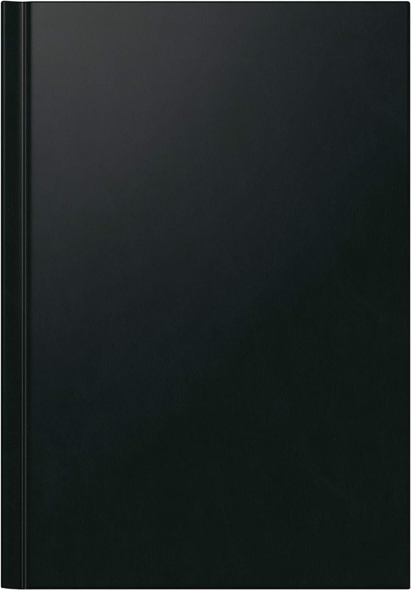 Rido Buchkalender Ultraplan Kunststoff schwarz Kalendarium, zeitlos