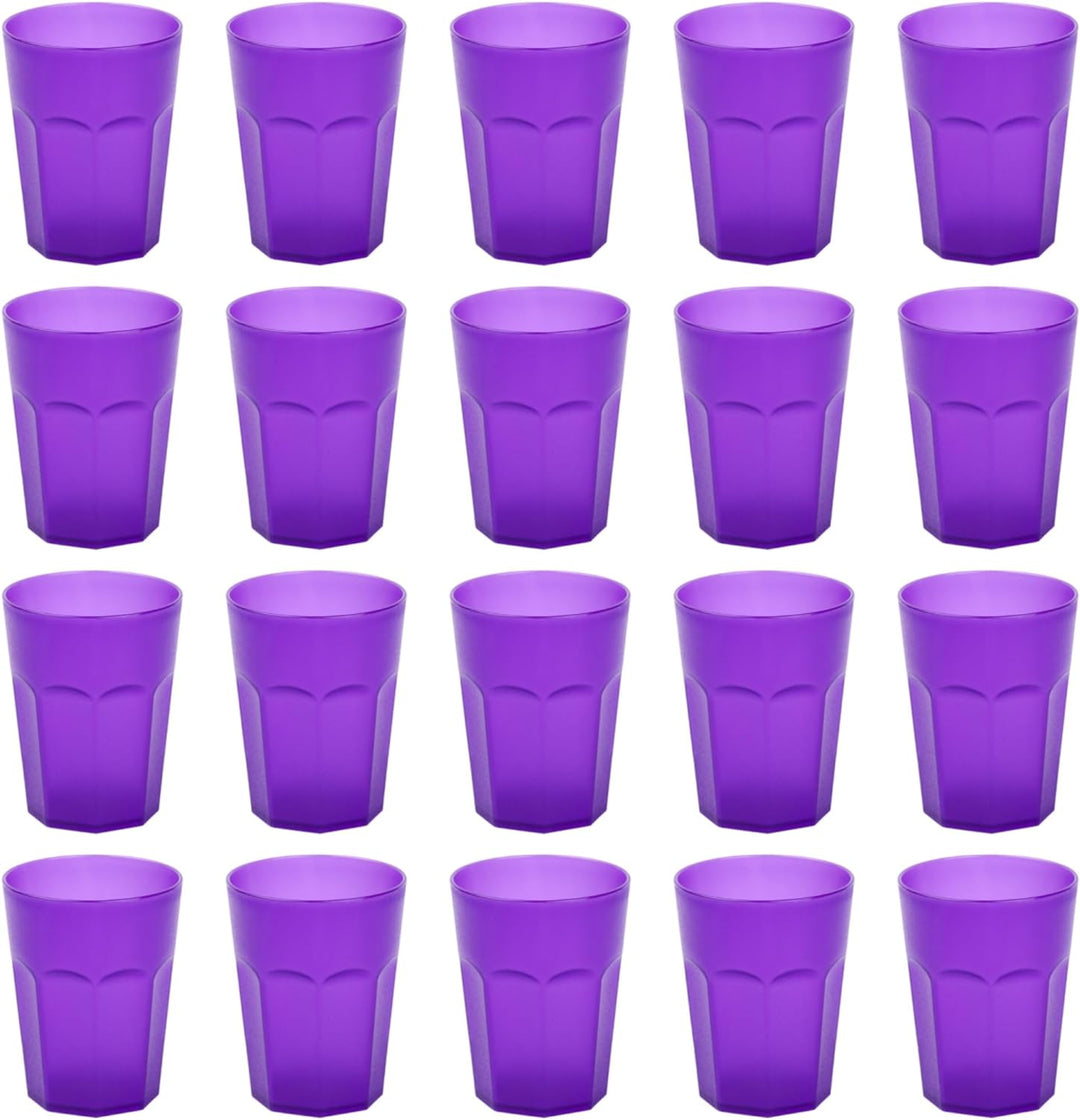 ENGELLAND 20x Kunststoffbecher Trinkbecher Party-Becher Plastik Trink-Gläser Mehrweg Coktailbecher L