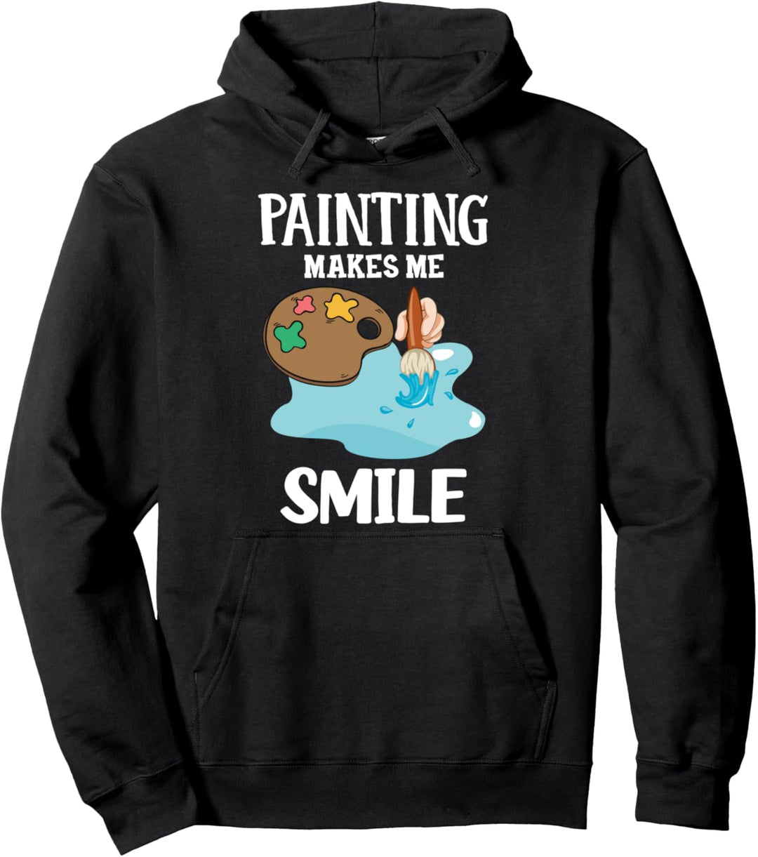 Lächeln Malerei malen Maler & Künstler Malerei Pullover Hoodie