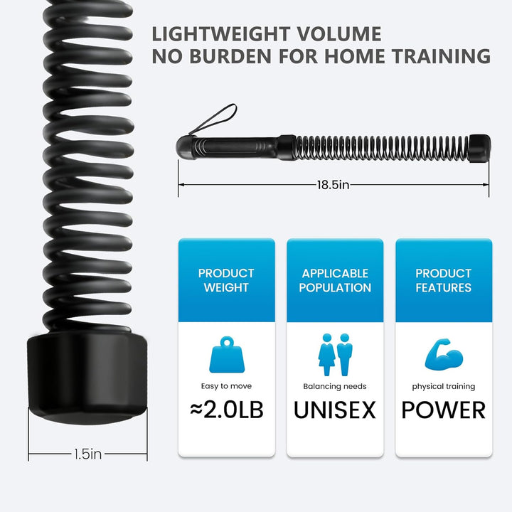 Battle Ropes, Battle rope ohne seil, Ohne Seil Geräuschfreies Heimfitnessgerät, Platzsparend, Leicht