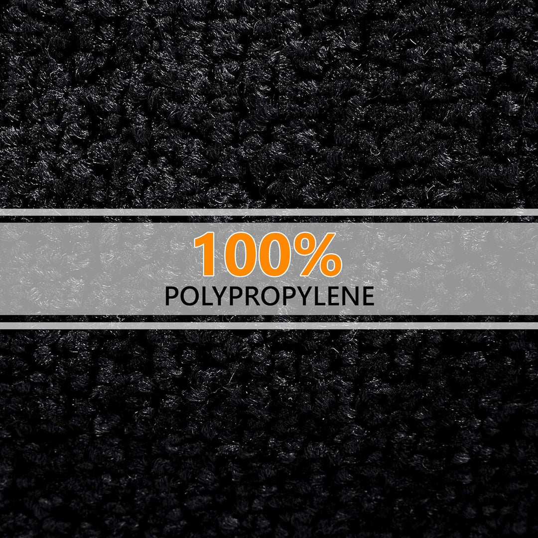 GadHome Fussmatte Schwarz 90x150 cm|Eingangstürmatte wasserdicht waschbar strapazierfähiger Schmutzf