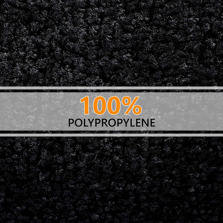 GadHome Fussmatte Schwarz 90x150 cm|Eingangstürmatte wasserdicht waschbar strapazierfähiger Schmutzf