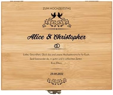 Maverton Weinöffner-Set personalisiert Weinset Sommelier Set - Geschenkbox Holzbox + 8er Weinzubehör