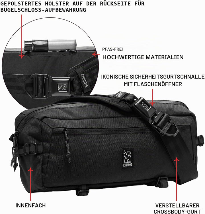 Chrome Kadet Sling Messenger Bag Einheitsgrösse Salbei, Einheitsgröße Salbei