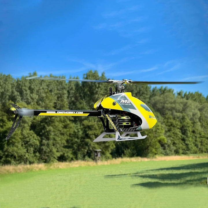 OMPHOBBY M2 EVO MK2 RC Helikopter für Erwachsene Dual Brushless Motoren Direktantrieb 6CH Hubschraub